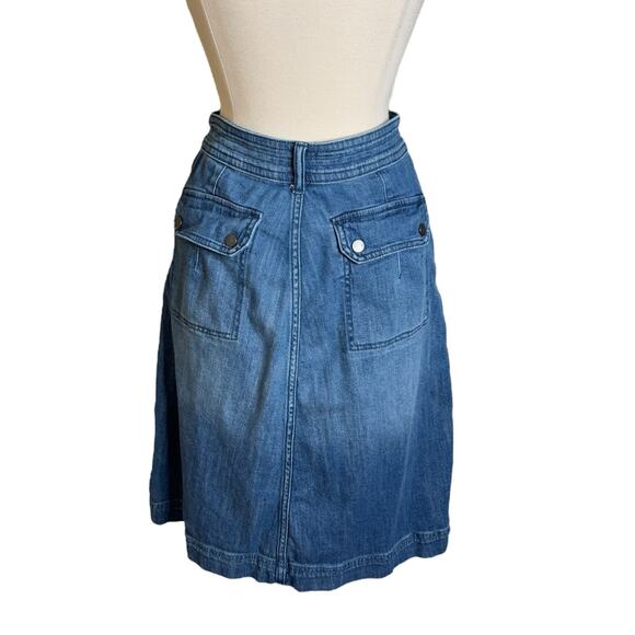 Anthropologie Pilcro Utility Denim Skirt with‎ Split Hem Women’s Size 4 - Picture 2 of 10